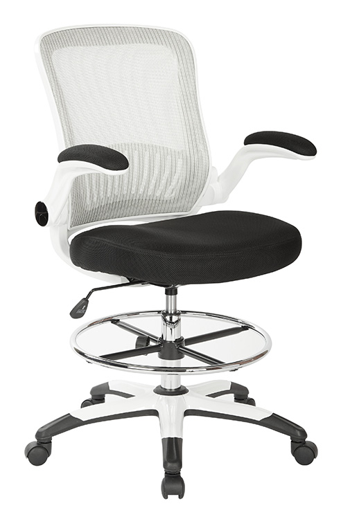 MESH BACK DRAFTING CHAIR