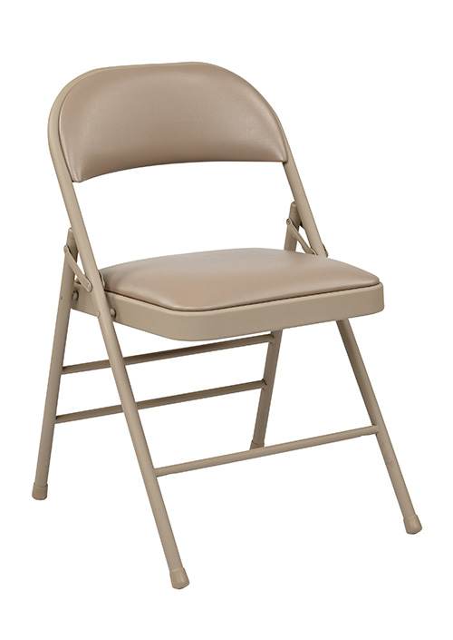 Folding Chair with Vinyl Seat and Back