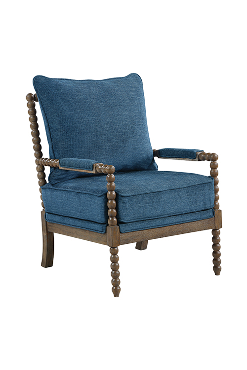 Fletcher Spindle Chair in Rustic Brown Finish Frame