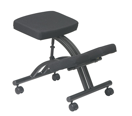 Ergonomically Designed Knee Chair with Casters and Memory Foam