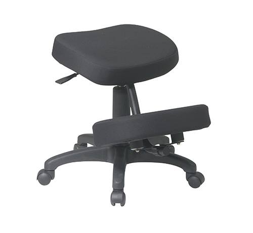 Ergonomically Designed Knee Chair with 5 Star Base, Casters and Memory Foam