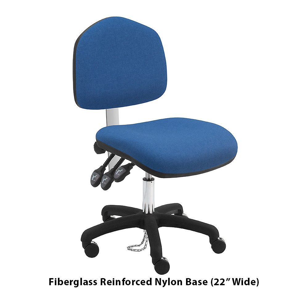 W. Fabric ESD Office Desk Ht. Chairs
